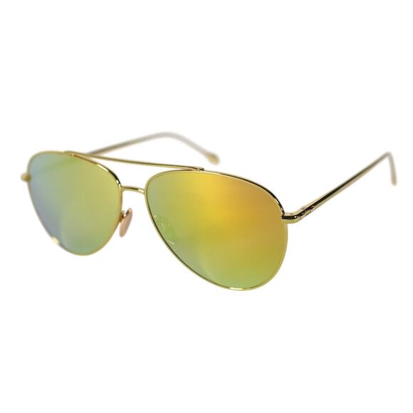 Isabel Marant Accessories - Isabel Marant Metal Aviator Sunglasses - Yellow Gold / Yellow Mirror - NWT